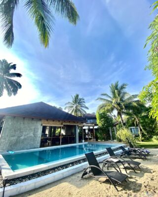 Your quiet spot to lounge by the pool. Just steps from the comfort of your private guest room.#amilastay #NegrosOccidental #travel #holiday #urlaub #reisen #tauchen #tauch